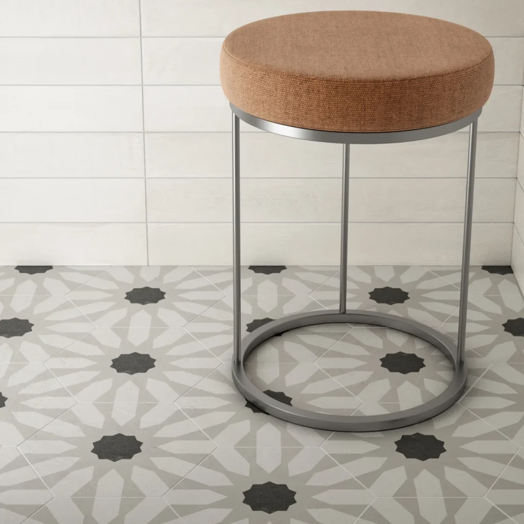 Allora hexagon tile sample flooring