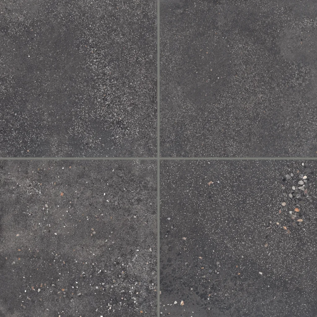 Area 51 24 x 24 Matte Porcelain Field Tile in Black