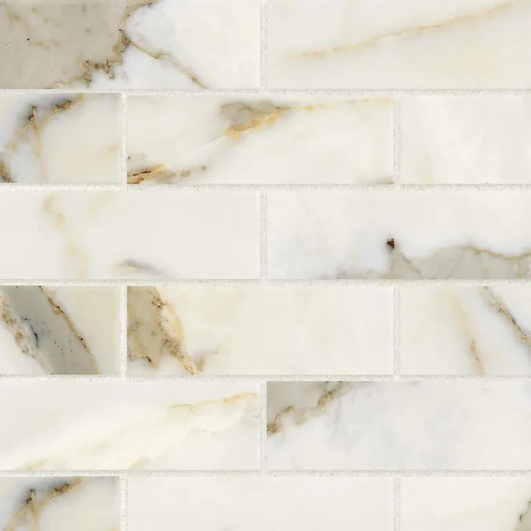 Classic 2.0 2 x 6 Floor & Wall Tile in Calacatta Oro Mosaic Matte