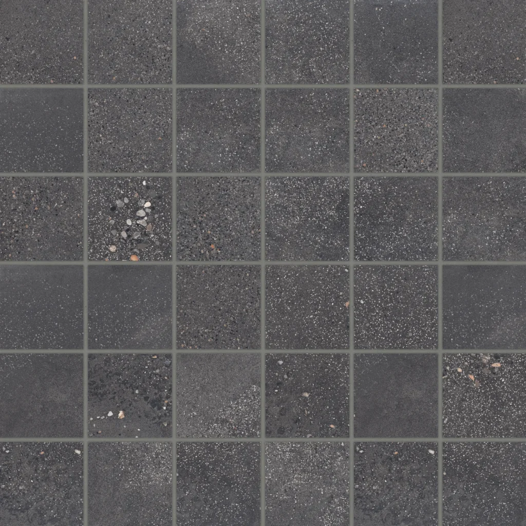 Area 51 Porcelain Mosaic in Black