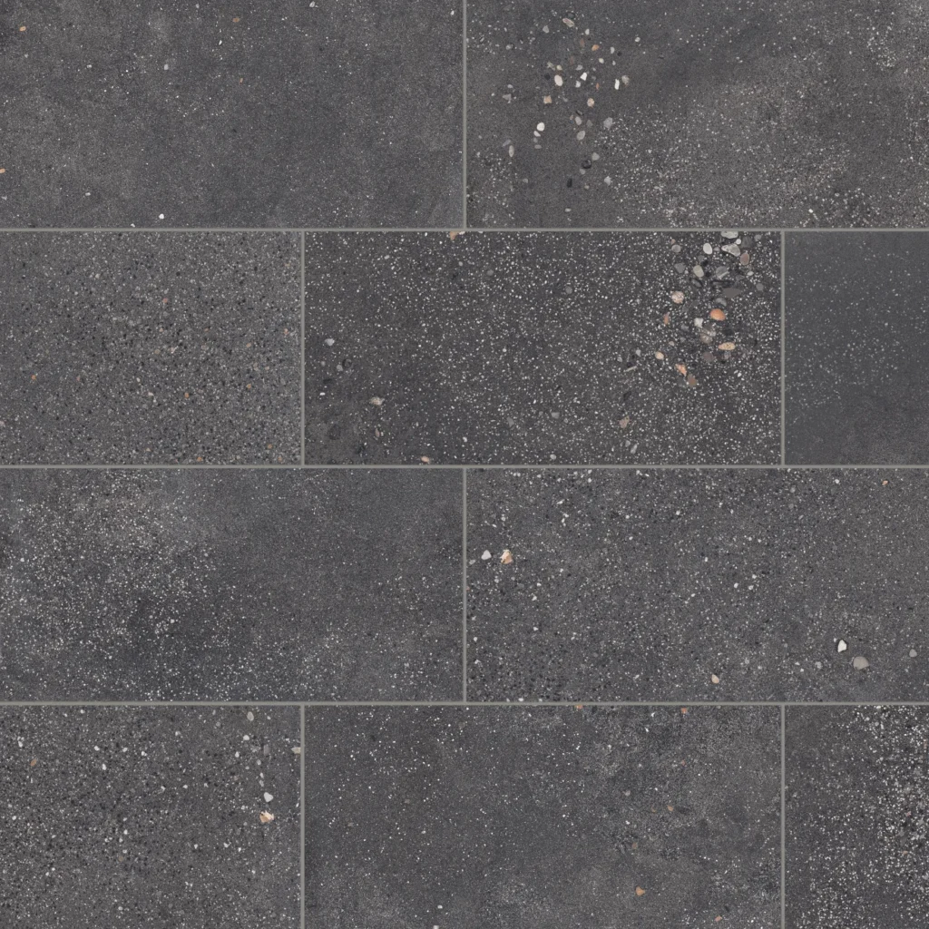 Area 51 12 x 24 Matte Porcelain Field Tile in Black