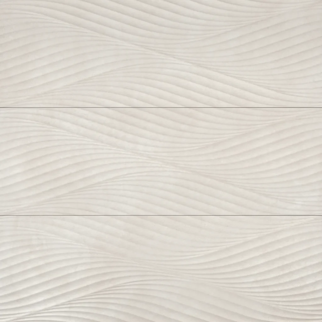 Donna 13 x 40 Ceramic Tile in Beige Wave