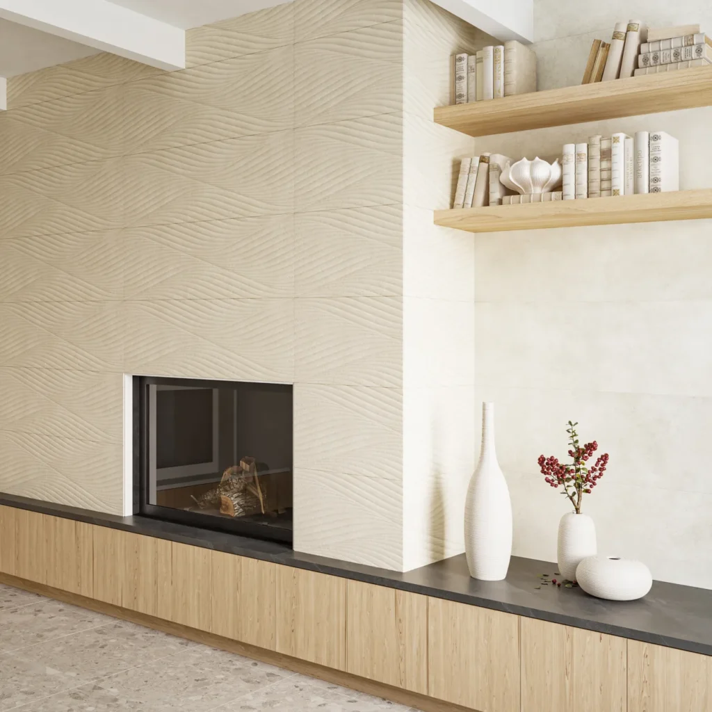 donna fireplace wall sample