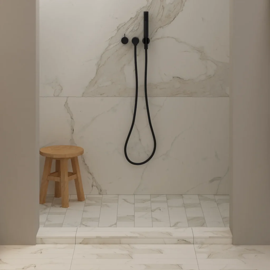 magnifica bathroom shower wall, pan, and floor