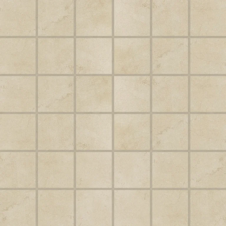 Loft 2 x 2 Square Honed Porcelain Mosaic in Almond