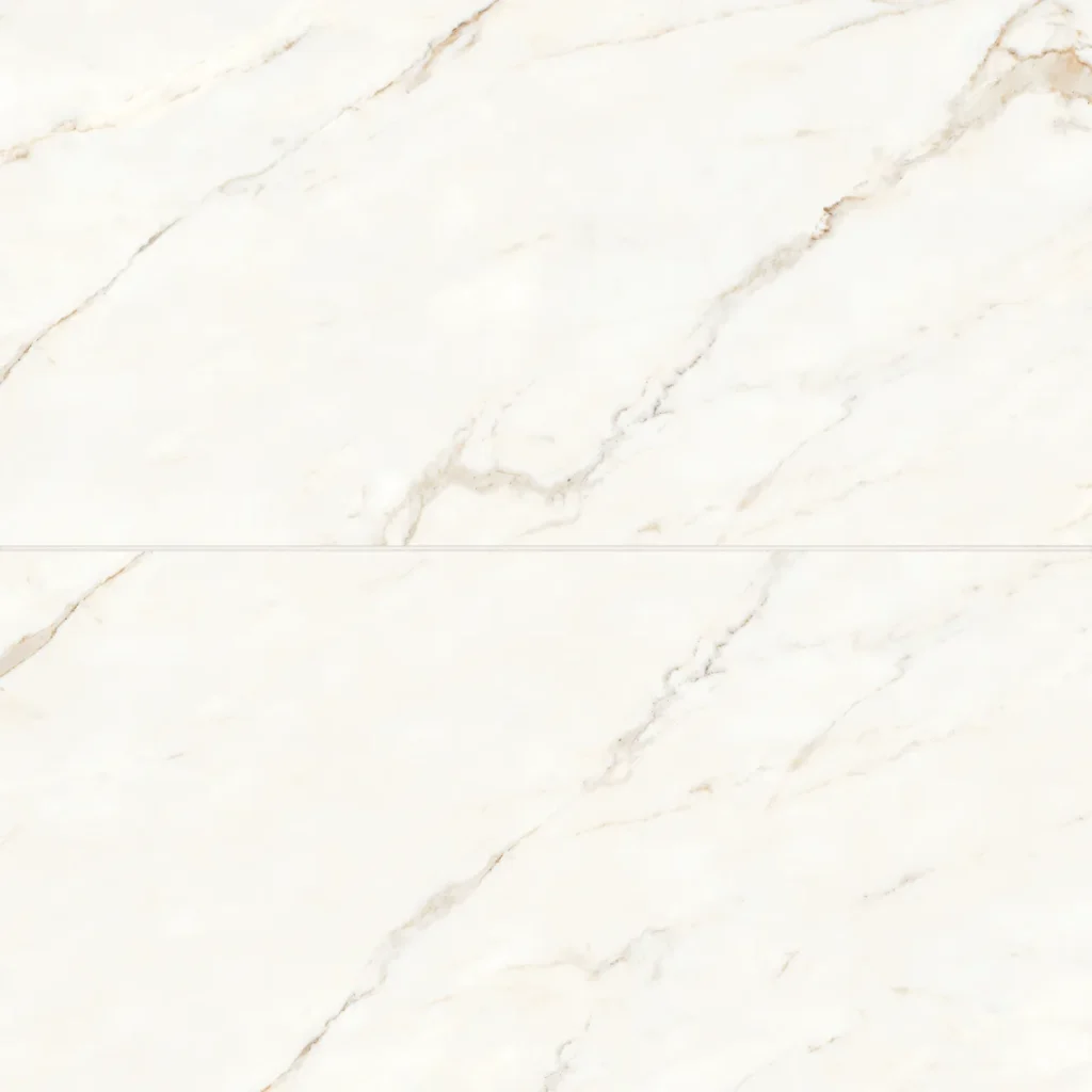 Magnifica 24 x 48 - 8mm Polished Porcelain Tile in Calacatta Oro