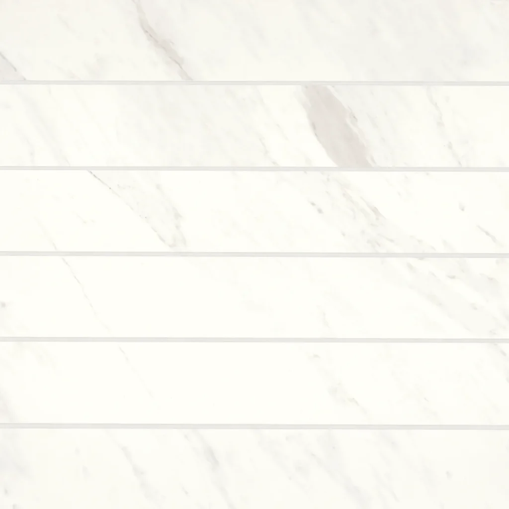 Magnifica 4 x 24 - 8mm Honed Porcelain Tile in Luxe White