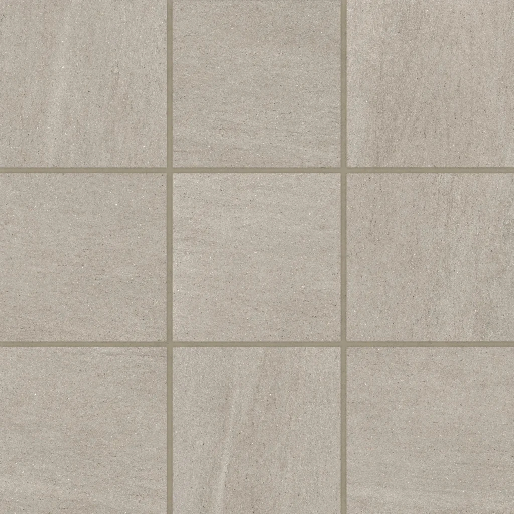 Magnifica 4 x 4 Honed Porcelain Mosaic in Basalt Sand