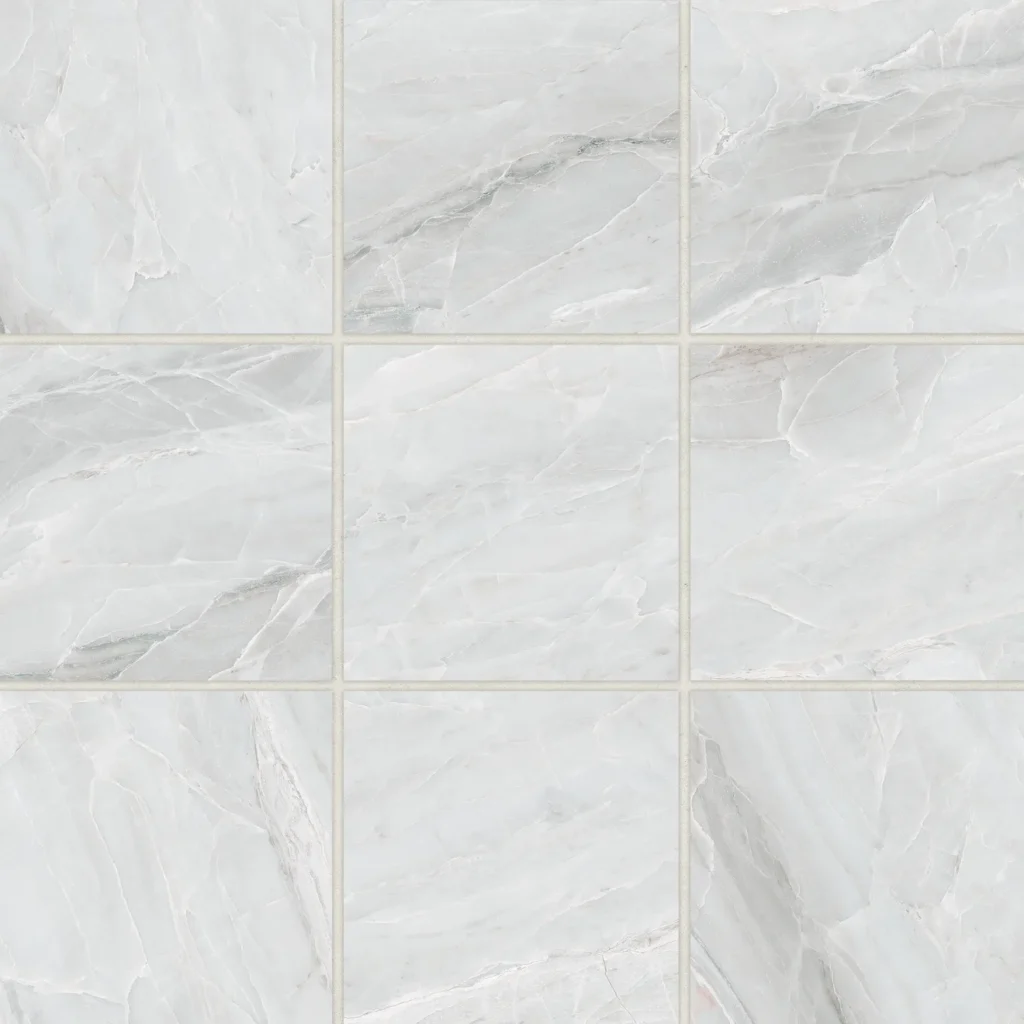 Magnifica 4 x 4 Honed Porcelain Mosaic in Pietra Bianca