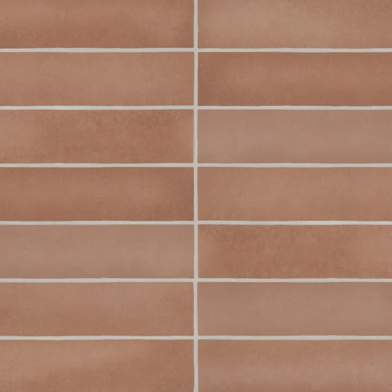 Makoto 2.5 x 10 Matte Ceramic Wall Tile in Umi Terracotta