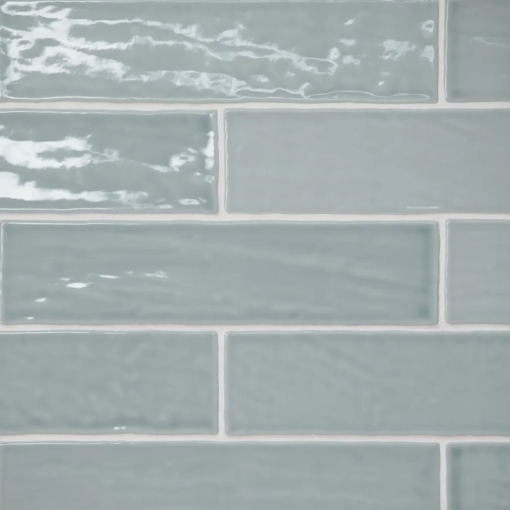 Marin 2.5 x 10 Ceramic Wall Tile in Misty Blue