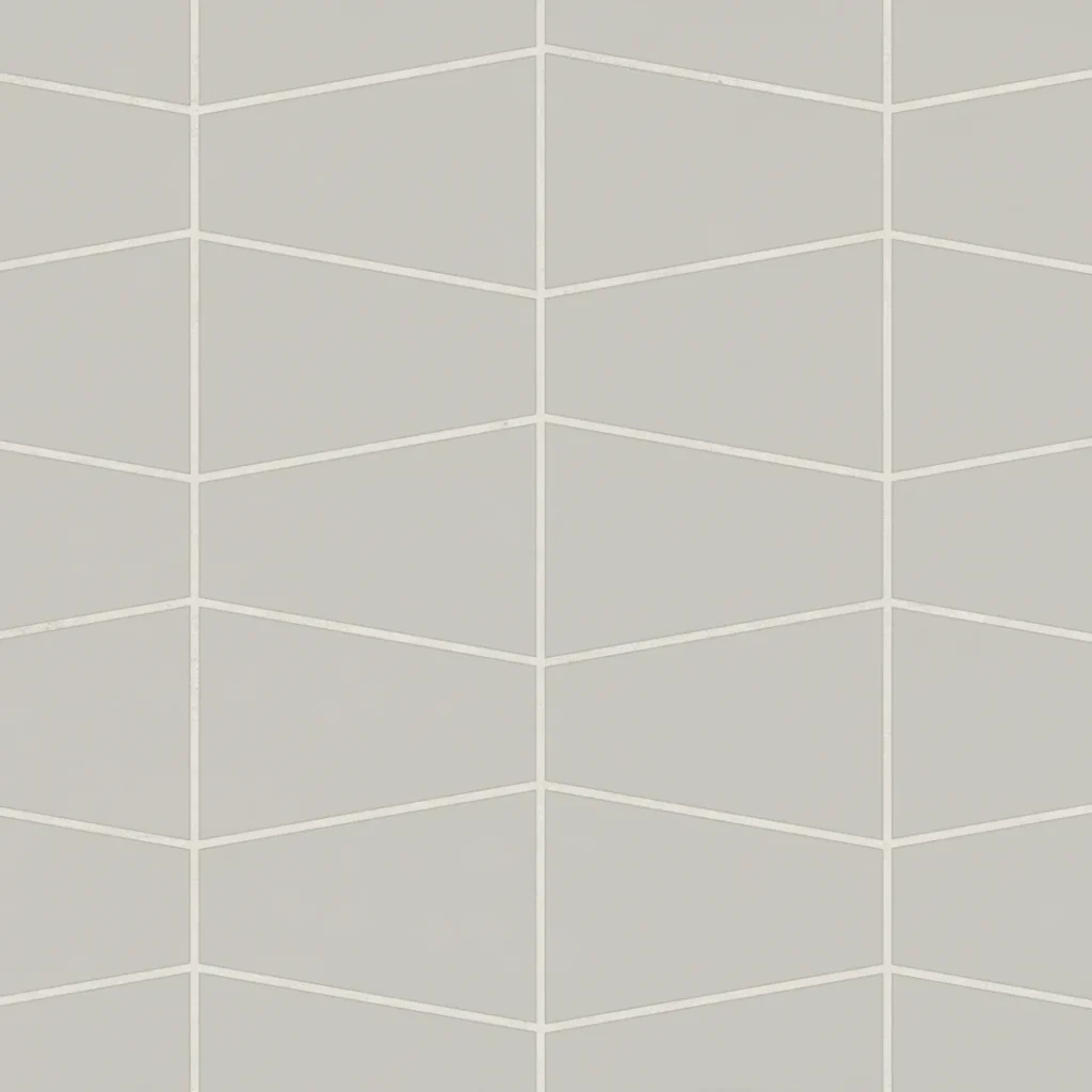 Marin Trapezoid Matte Porcelain Mosaic in Pebble Gray