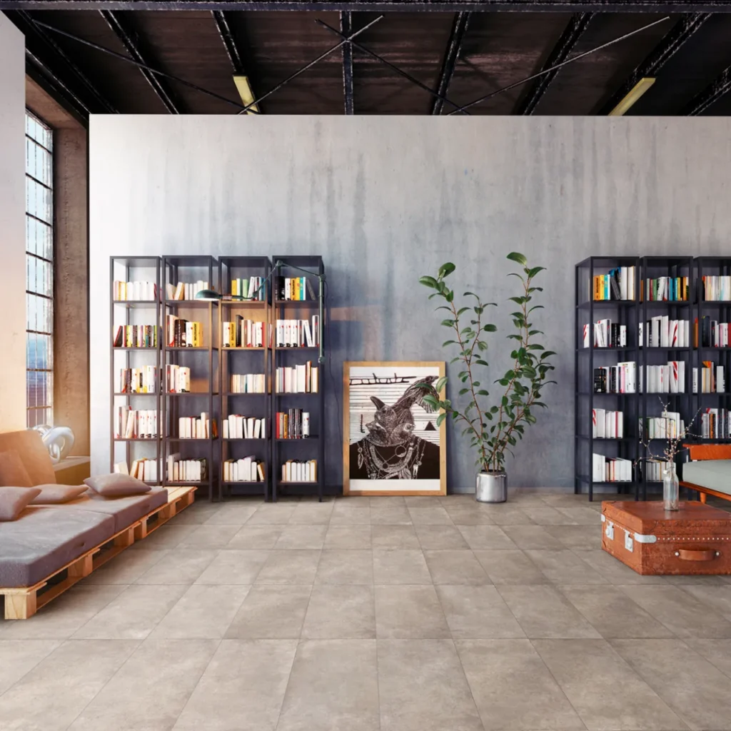 Materika 12 x 24 Matte Porcelain Floor and Wall Tile in Greige floor sample