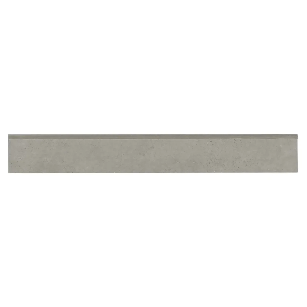 Materika 3 x 24 Matte Porcelain Bullnose Trim in Greige