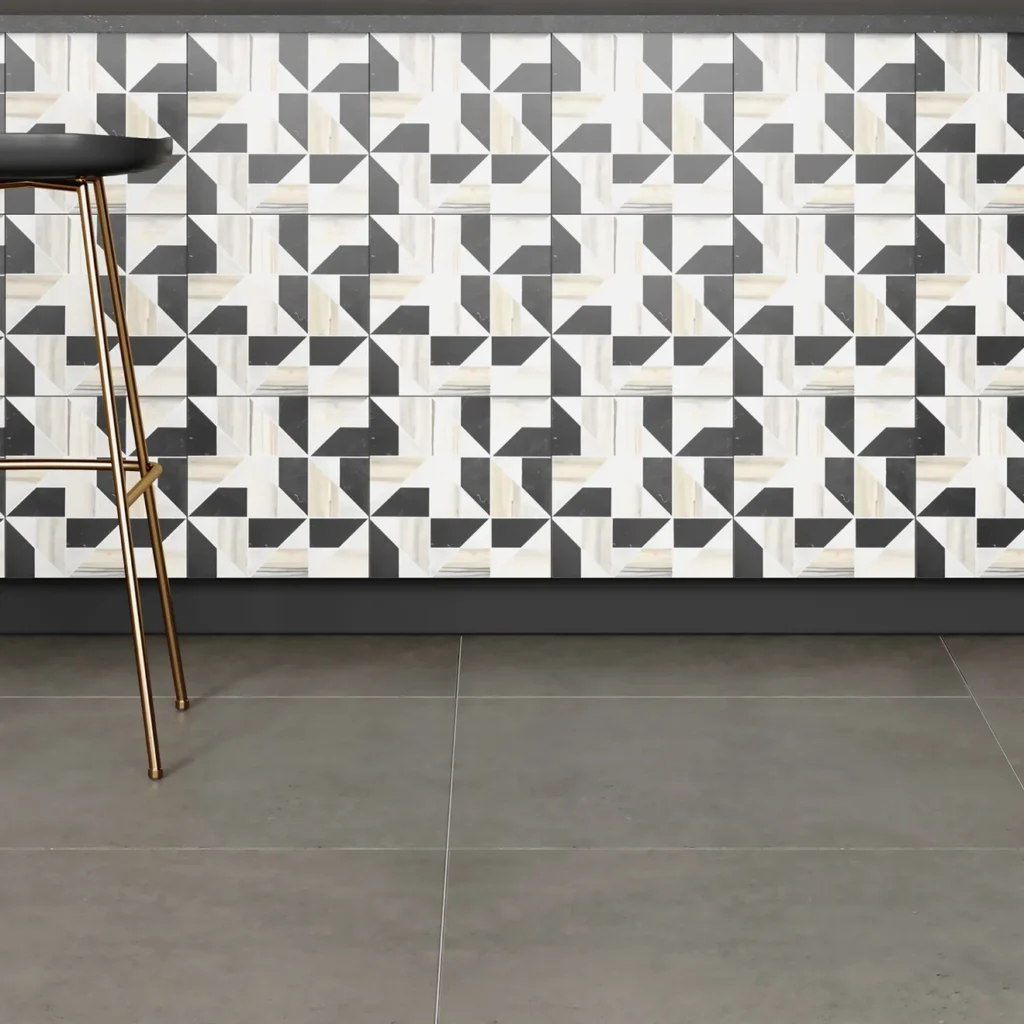 Materika 32 x 32 Matte Porcelain Floor and Wall Tile in Mud floor sample