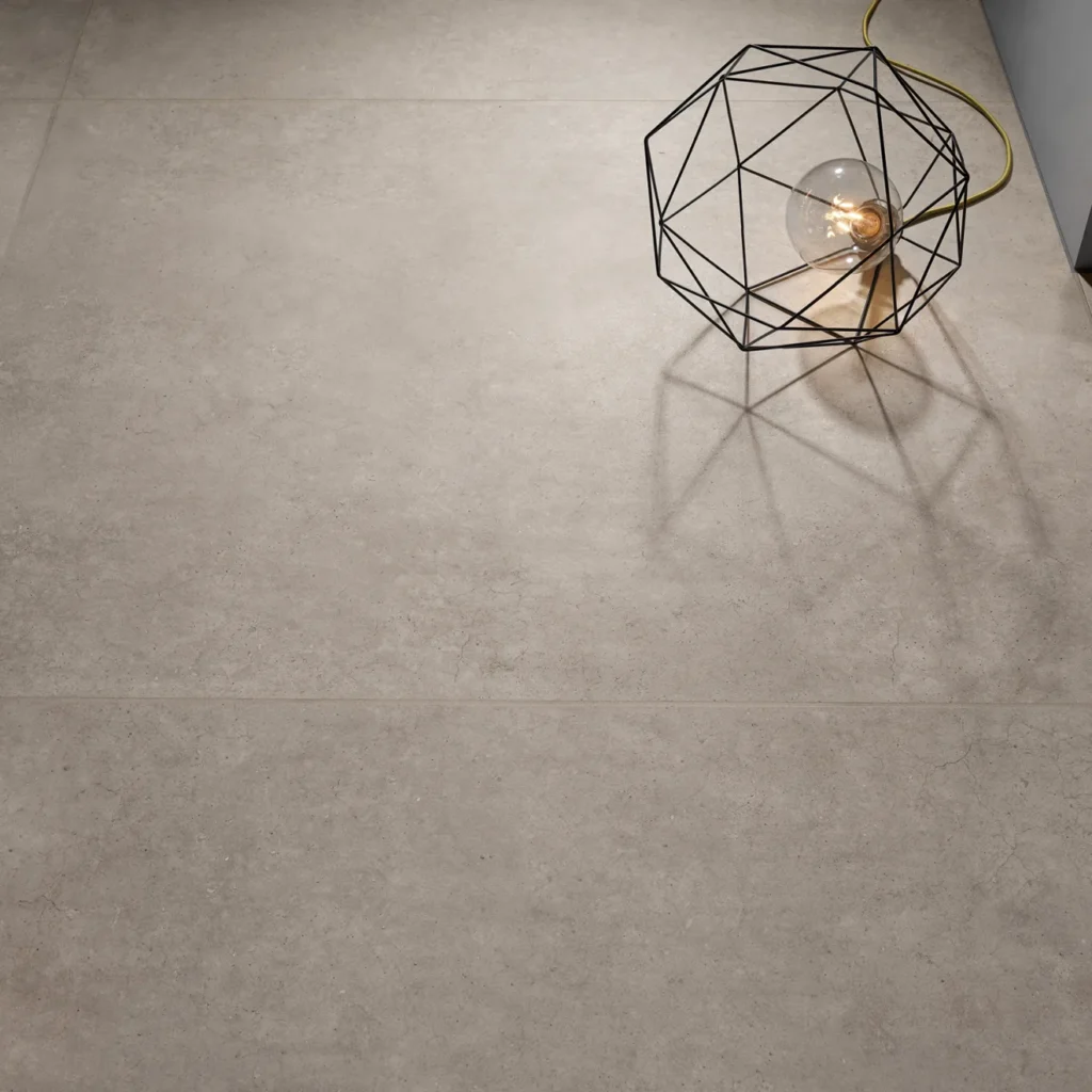 Materika 32 x 32 Matte Porcelain Floor and Wall Tile in Silver floor sample