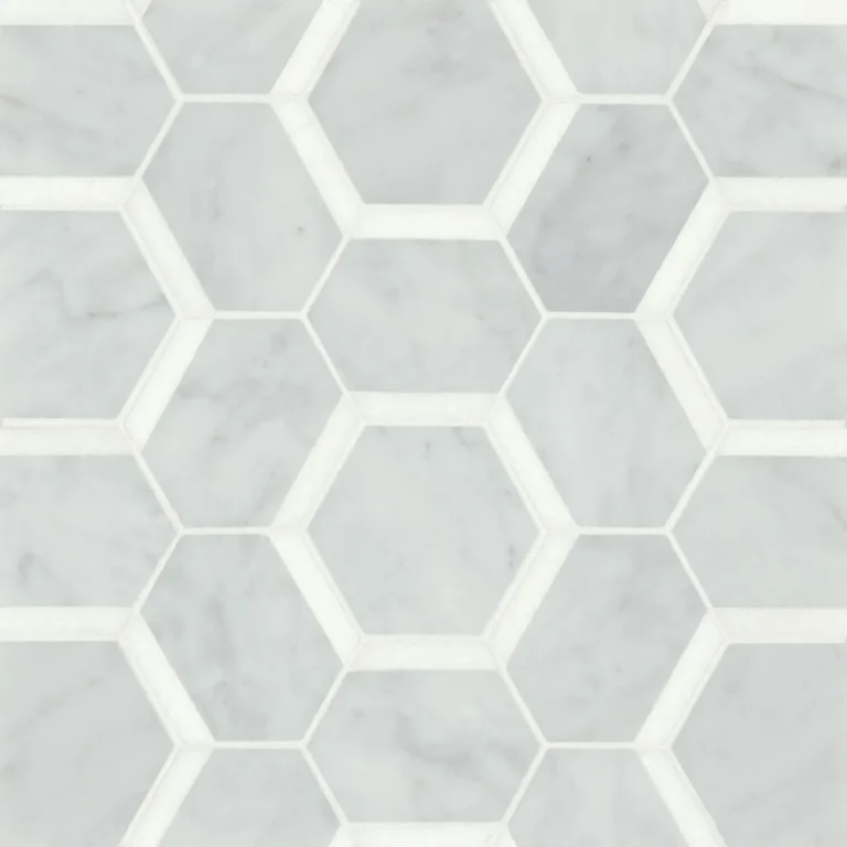 Matisse Mosaic 4 Marble Blend in White Carrara & Thassos