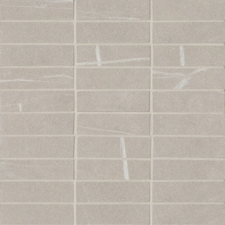 Nomade 1x4 Matte Porcelain Straight Set Mosaic Tile in Bone