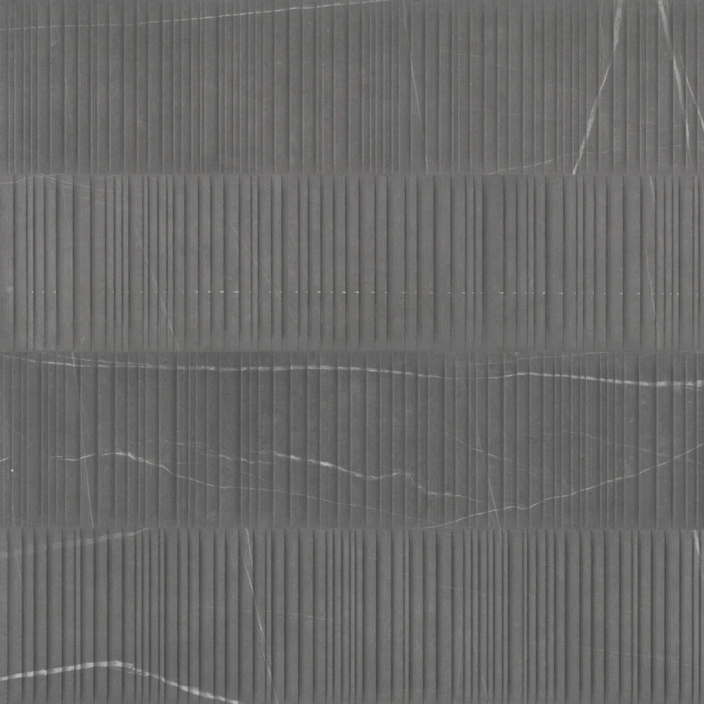 Nomade 24x48 Parallelo Deco Matte Porcelain Tile in Noir